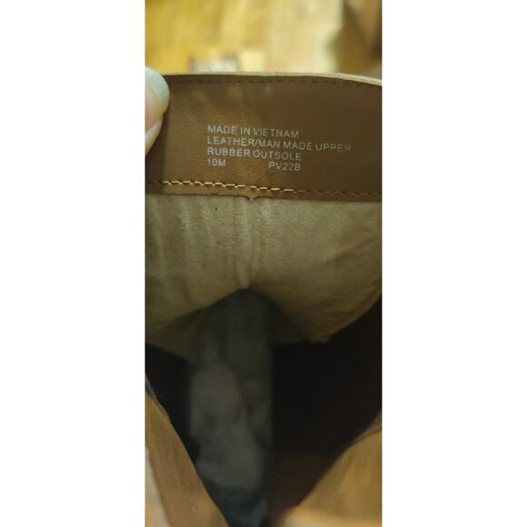 Michael Kors Ridley Leather Pull-on Flat Chelsea Booties British Tan Size 10 - Picture 6 of 7